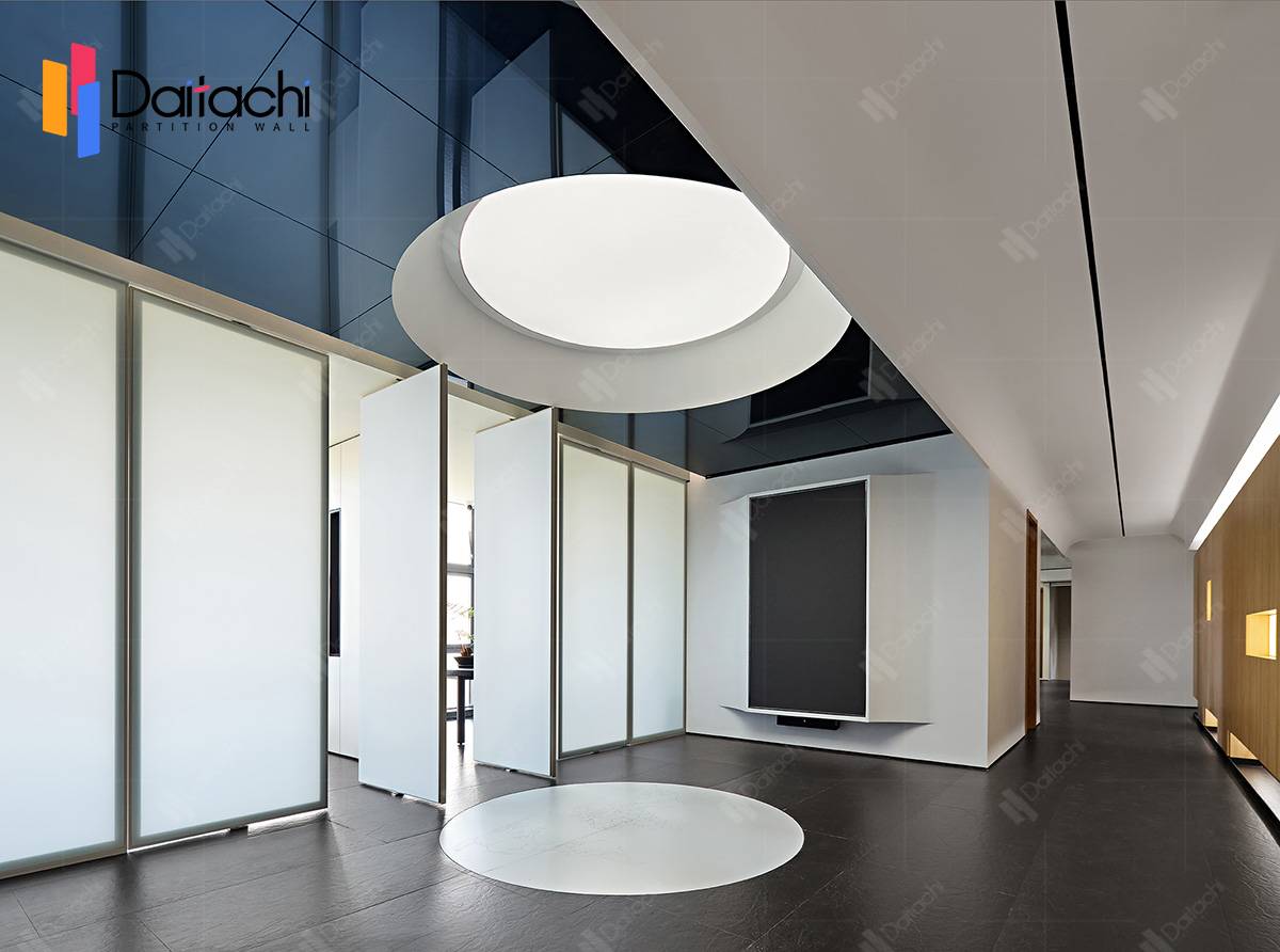 white movable wall in flat