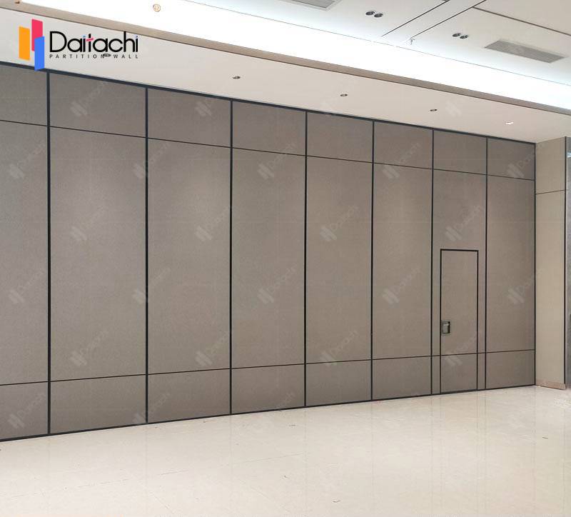 grey movable wall for offices with doors