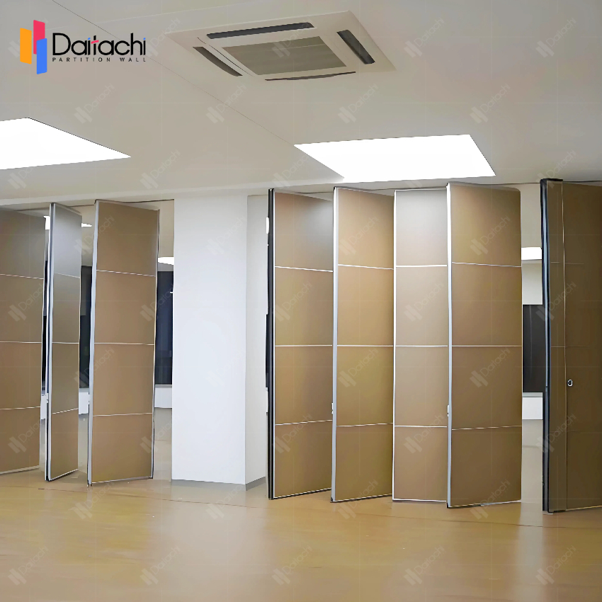 Brown <a href=https://www.daitachipartitionwall.com/Movable-Partition-Wall.html target='_blank'>Movable Partition Wall</a> in the lounge