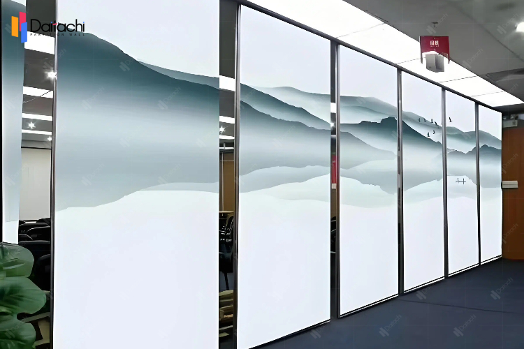 Chinese-style landscape painting movable partition wall