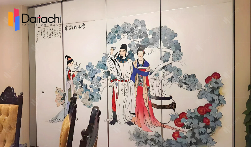 Chinese style sticker <a href=https://www.daitachipartitionwall.com/Movable-Partition-Wall.html target='_blank'>Movable Partition Wall</a>