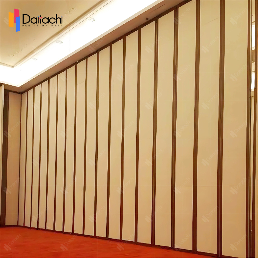 Light brown super high movable partition wall