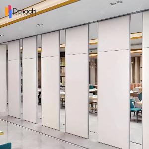 Hotel Pure White Manual Movable Partition Wall