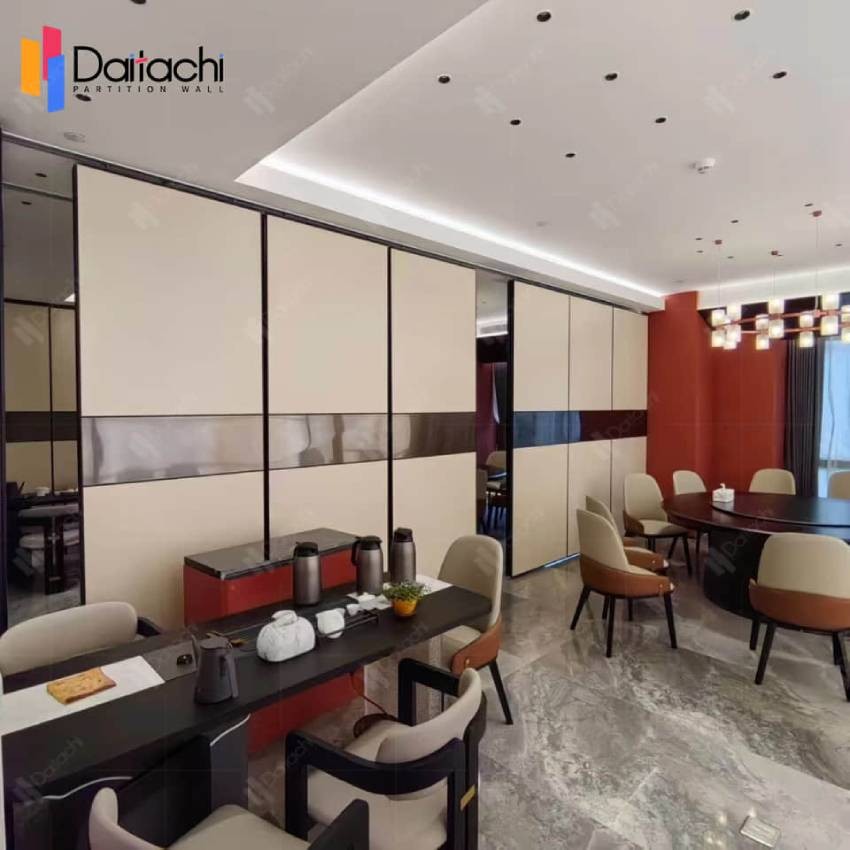 Acoustic Sliding Partition wall for Restaurant Room
