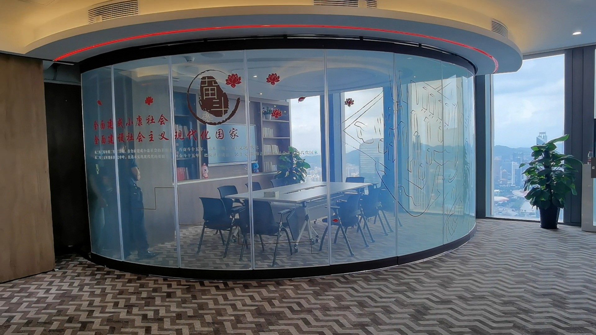 Glass Fully Automatic Sliding Wall