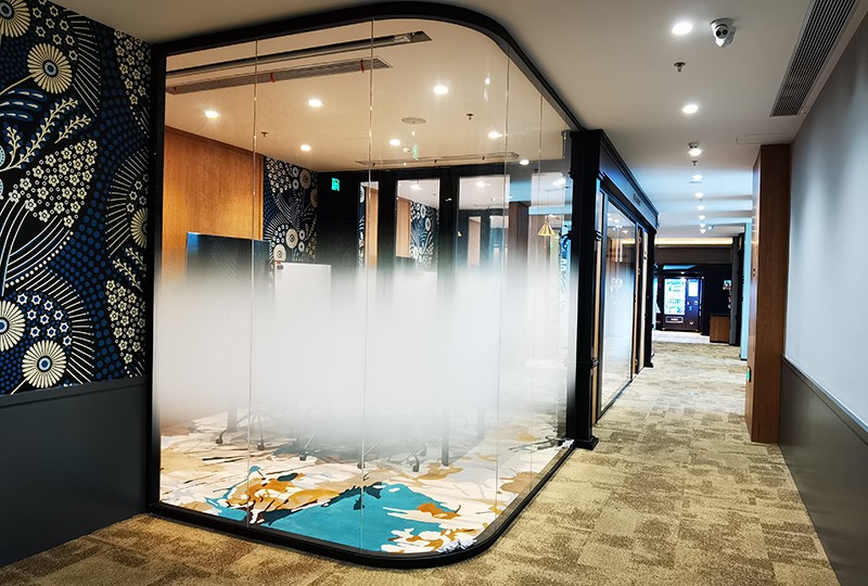 Office Single Glazed Glass Partition Wall