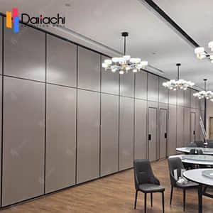 Top-Hung Acoustic Movable Wall System with Door