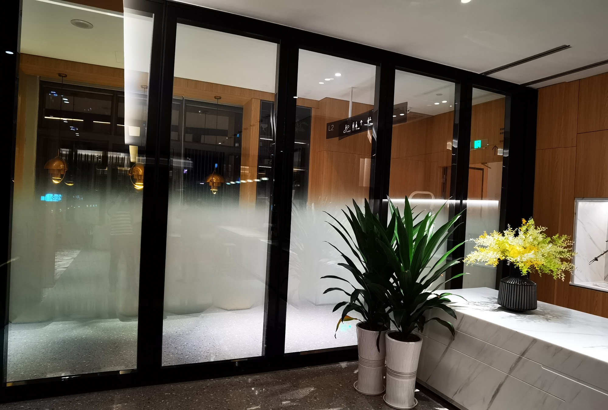 glass Semi-automatic Operable Partition Walls